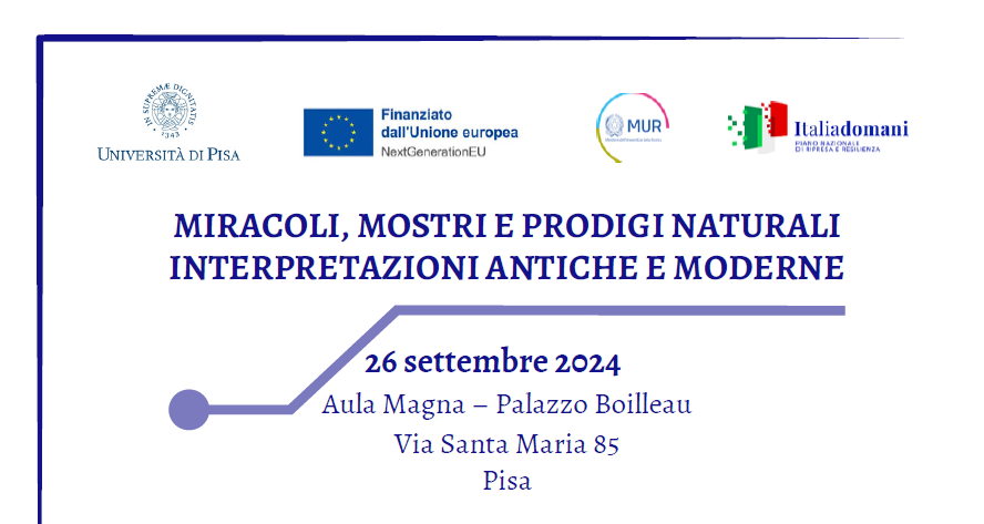 Convegno Miracoli, mostri e prodigi naturali: interpretazioni antiche e moderne